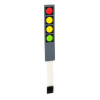 12V 1 x 4 Keypad Matrix Membrane Switch (107x20x0.8mm)