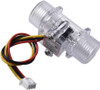 ZJ-S201C G1/2 1-30L/min 5-15V Flow Meter (Transparent)