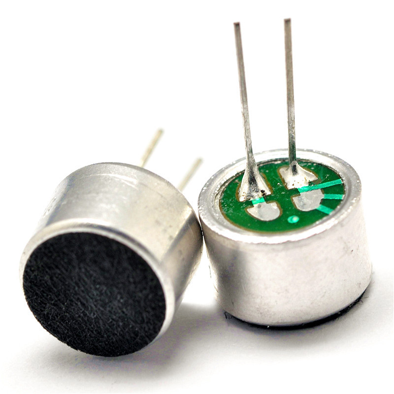 Electret condenser pickup microphone - 9x7mm.