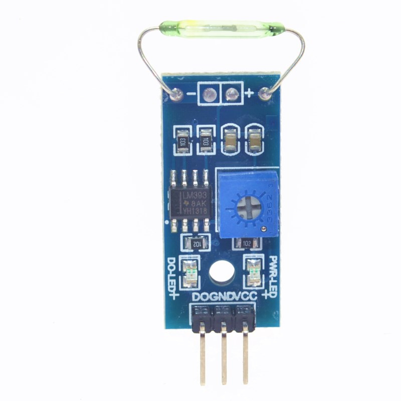 Reed sensor module with normally open reed, 3.3V-5V