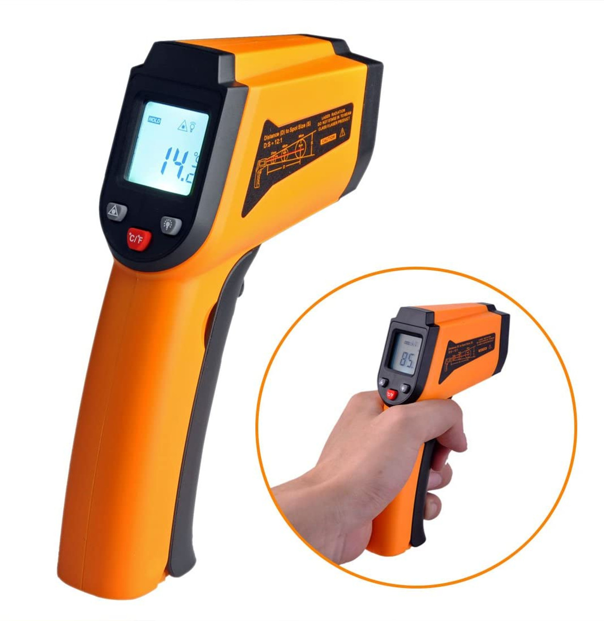 ThermoPro TP30 LCD Digital IR Infrared Thermometer Temperature