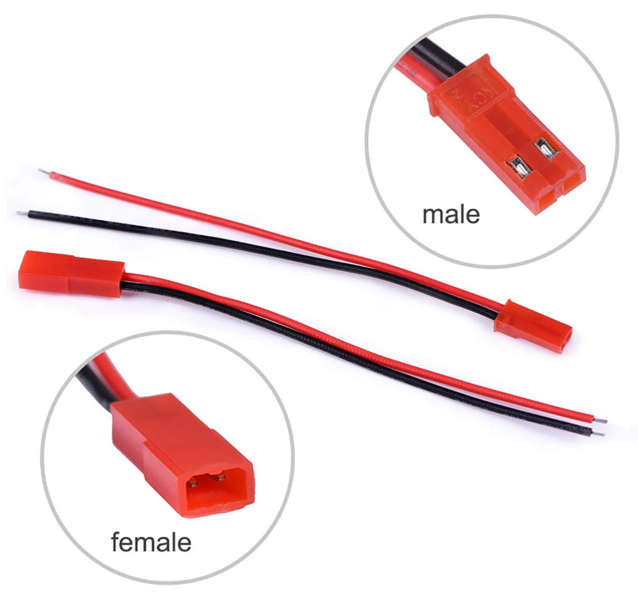 Jst Connector 2pin Plug Malefemale Reliable Connections 