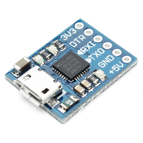 USB-zu-TTL-Adaptermodul 2102 – 5-Pin, 3,3V/5V, Mit Jumper-Drähten, Für UART STC