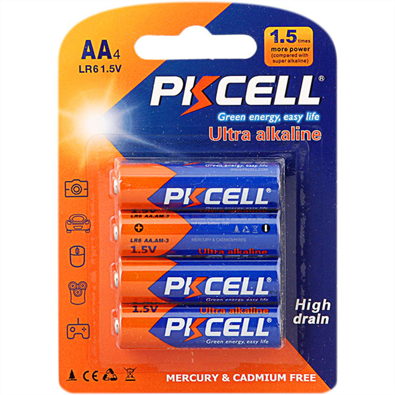 AA/LR6 Alkaline Batteries, 4-pack 