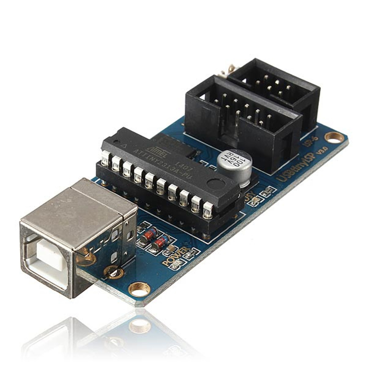 USBTiny USBtinyISP V2 AVR Programmer - 28.8x61.6mm.