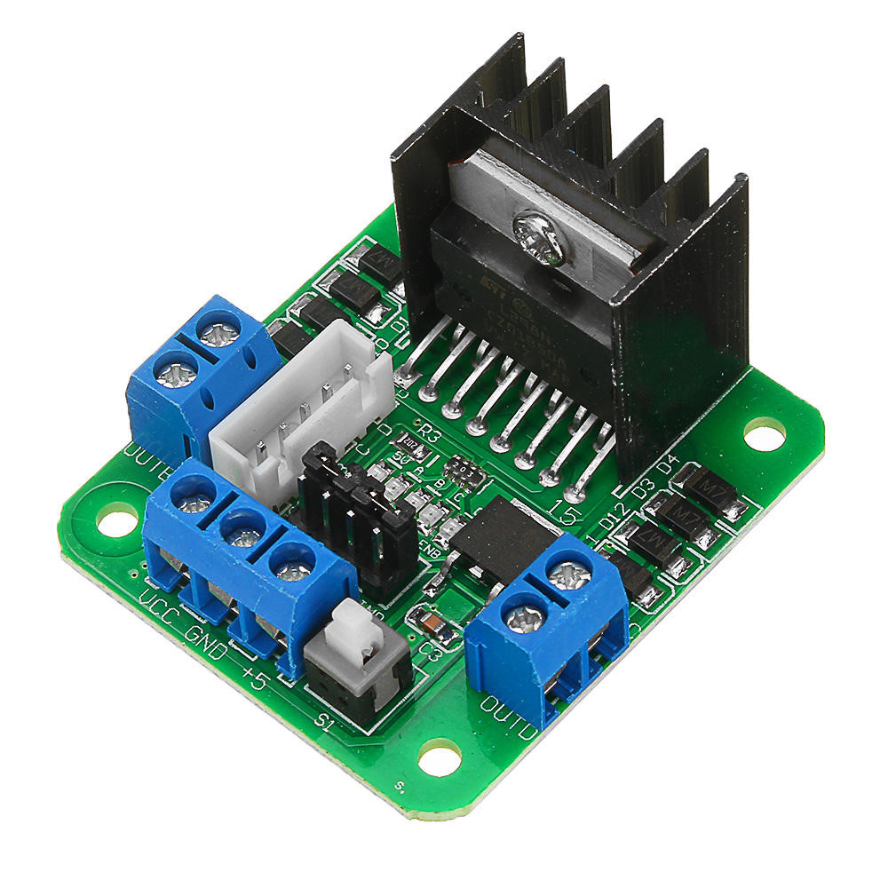 L298 Dual H-Bridge Motor Driver Board - 2A peak current.