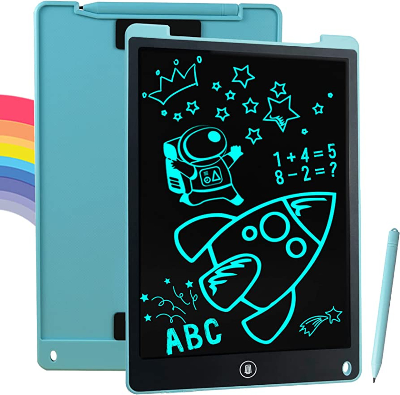 Generic Kids Drawing Pads Light Up Doodle Boards Colorful Writing Doodle Tablet 3D Magic Drawing Board with LED Light Glow in Dark Kids Educational