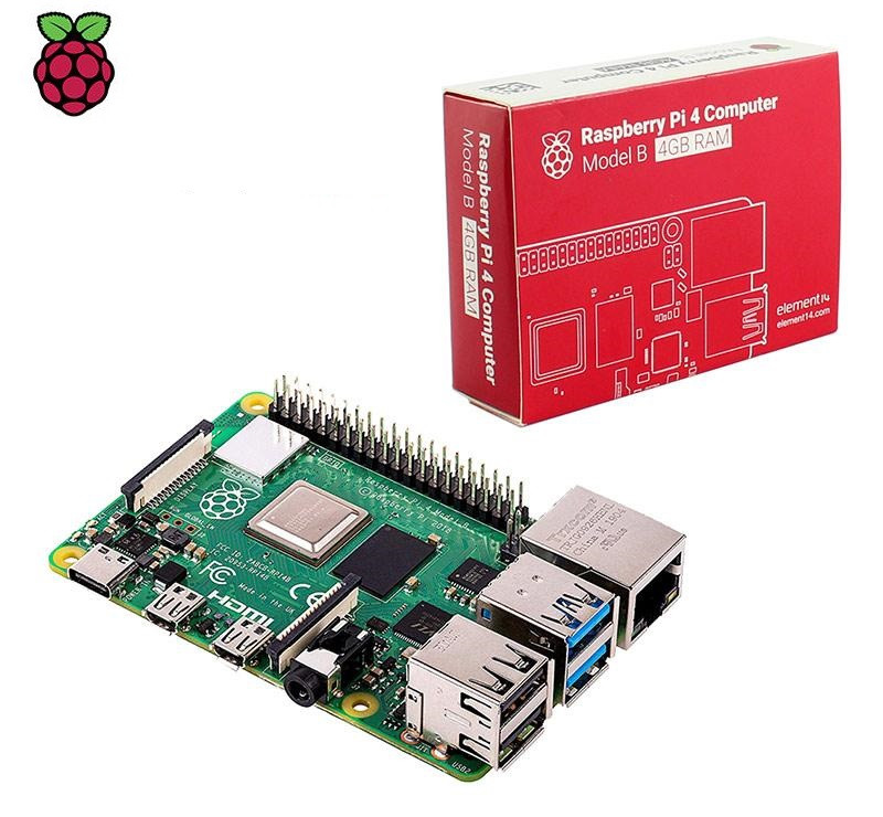 Raspberry Pi 4B - 4GB RAM, Compact and Expandable.