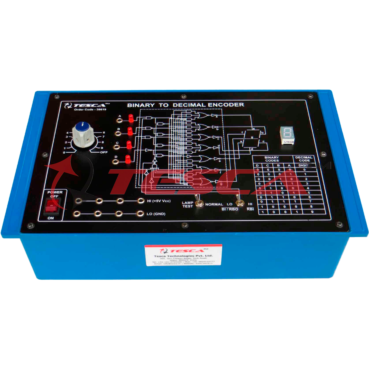 Binary to Decimal Encoder Trainer - Order Code 38619
