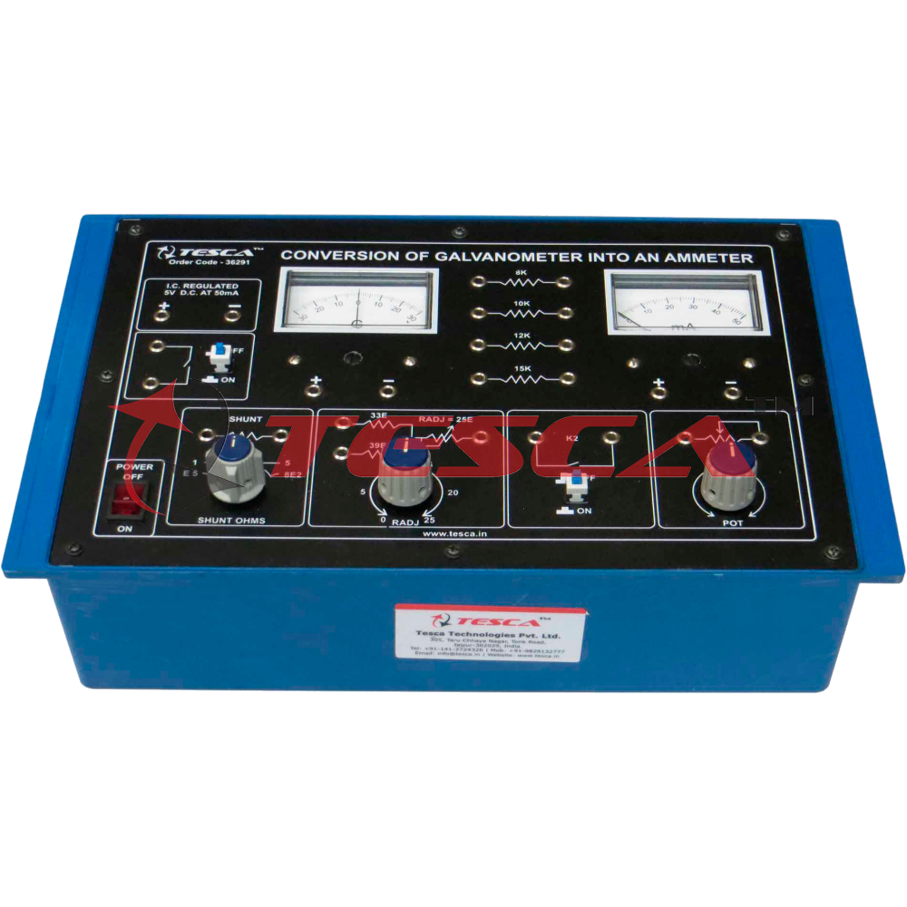 Python Power Electronics Galvanometer Conversion of Galvanometer into an Ammeter (G to A)