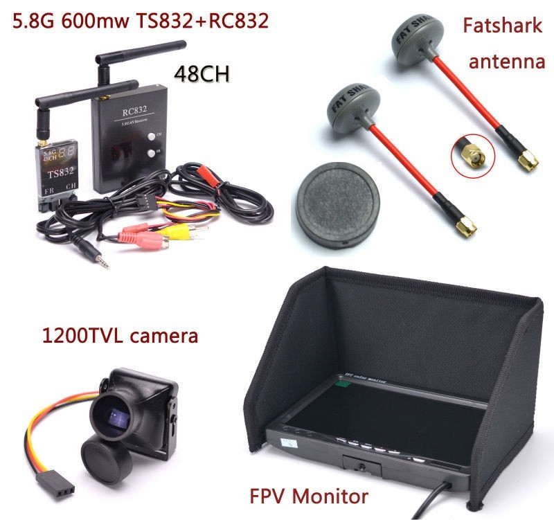 Receiver Kit 5.8G 48CH AV Transmitter/Receiver KIT with 32 channels.