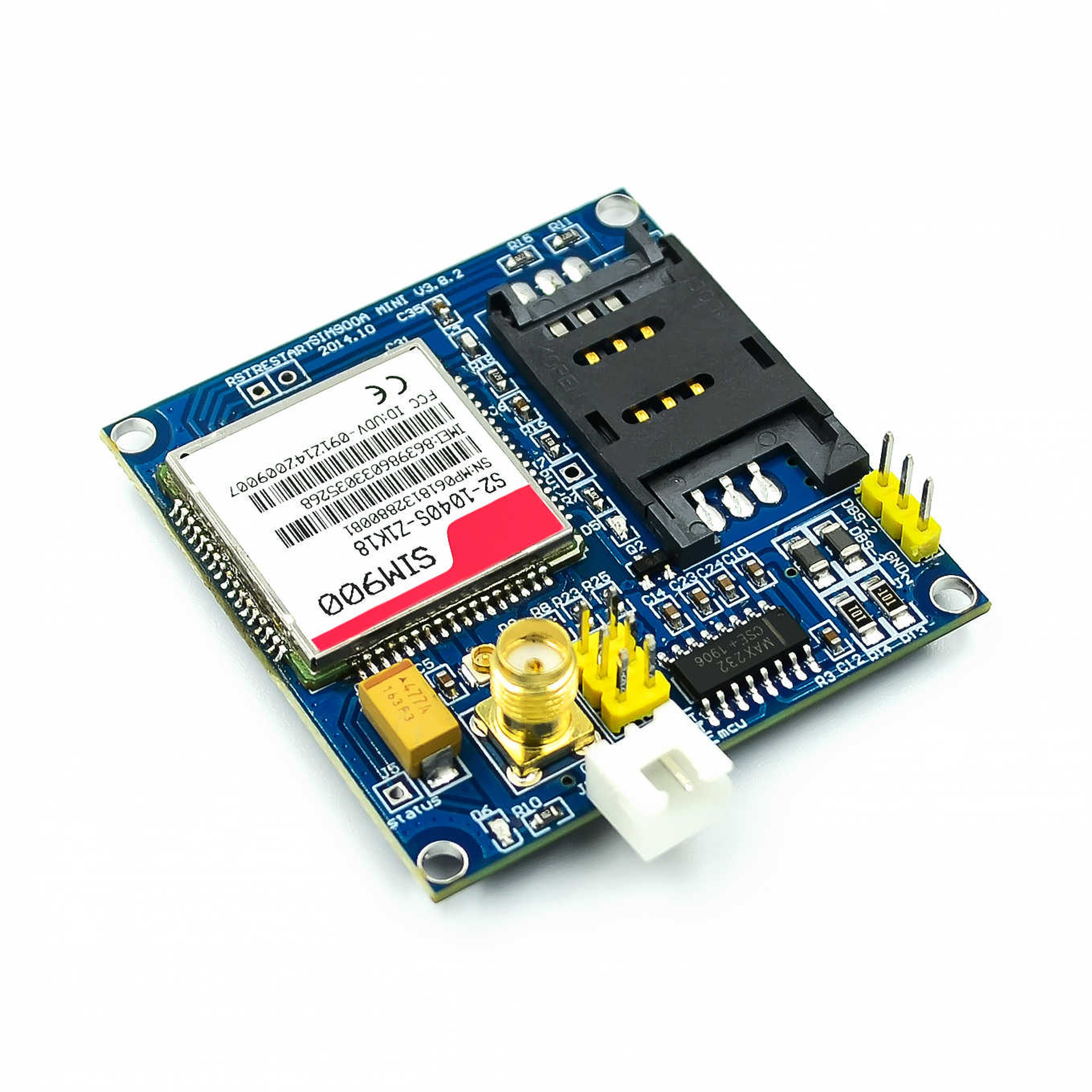 SIM900A V4.0 GSM GPRS Module - 5V/3.5-4.5V supply.