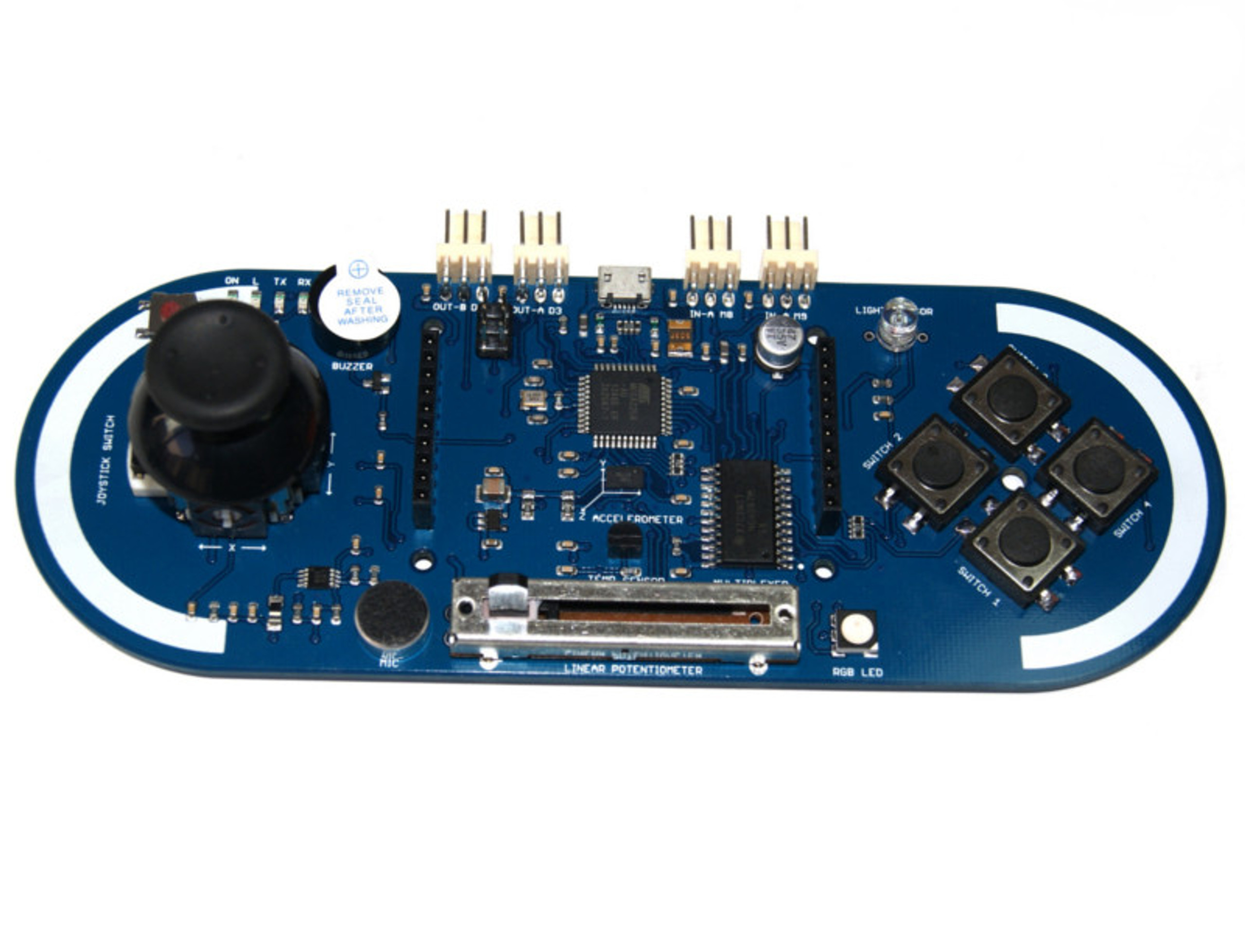 Arduino Esplora Board derived from the Leonardo.