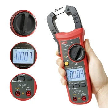 Uni-T UT203+ Digital Clamp Multimeter DC AC Current Voltmeter 600A