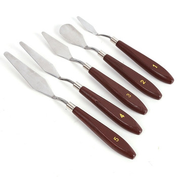 5pcs/lot  Stainless Steel Palette Scraper Set