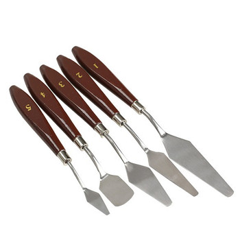 5pcs/lot  Stainless Steel Palette Scraper Set