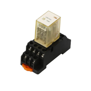 ONPOW Electromagnetic Relay 10A 8PIN Coil DPDT DC12V with Base ORU-2C-L