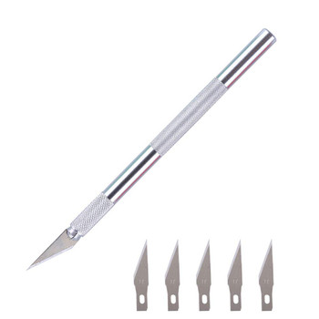 6Pcs / Set Precision Hobby Knife Metal Handle