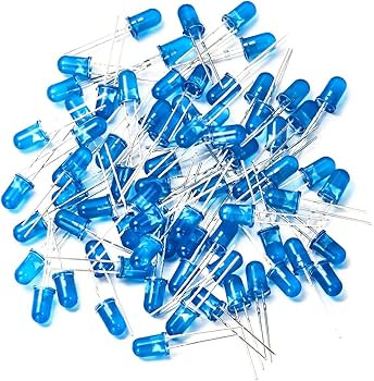 Diffused Blue 5mm LED 25 pack
