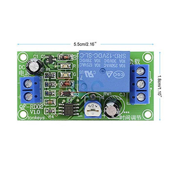 DC 12V NE555 Adjustable Time Delay relay Module