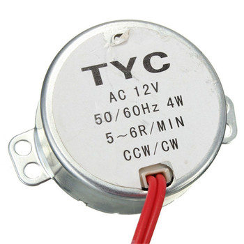 TYC-50 AC12V 50/60Hz Synchronous Motor 5/6RPM CW/CCW