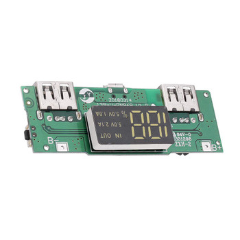 Dual USB 5V 2.1A LED Lithium Battery Charger Protection Board