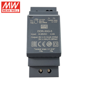 Mean Well HDR-30-24 9-36V Input, 24V/1.25A Output Mean Well HDR-30-24 9-36V Input, 24V/1.25A Output