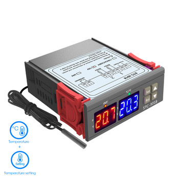 STC-3008 24V Thermostat  Dual Temperature Controller