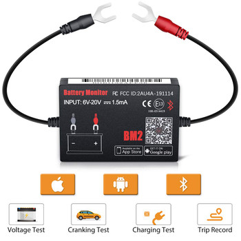 12V Bluetooth 4.0 BM2 Battery Monitor Tester