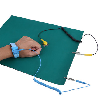 ESD Anti-static desk mat + Ground Wire + ESD wrist Strap