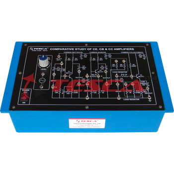 Comparative Study of CE, CB & CC Amplifiers with power supply and oscillator 1KHz - Order Code 36210