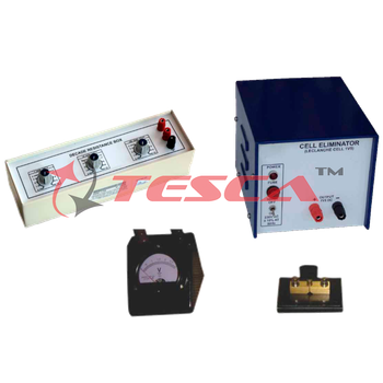 Determination of internal resistance of a cell using voltmeter and resistance box (C.R.) - Order Code 55724