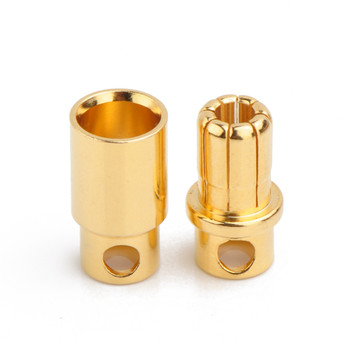 3.5mm Gold Plated Bullet Connector Male-Female Pair