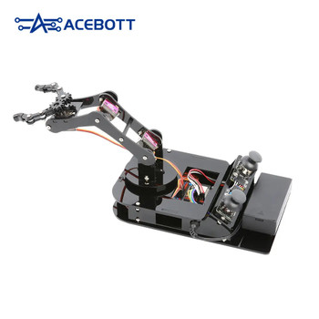 ESP32 Programmable Robot Arm Smart Robot Car Set for Learning Education Automation Kits