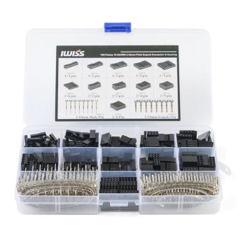 620pcs 2.54mm/0.1" Connectors Wire Jumper Cable Pin Header Kit