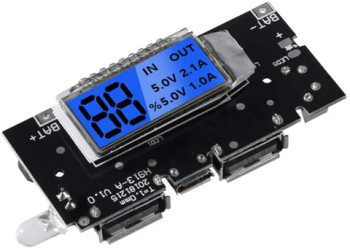 Mobile Power Boost DIY 18650 Lithium Battery Digital Dual USB