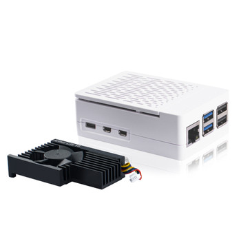 Raspberry Pi 5  ABS Case with Pi 5 Active Cooler Silver