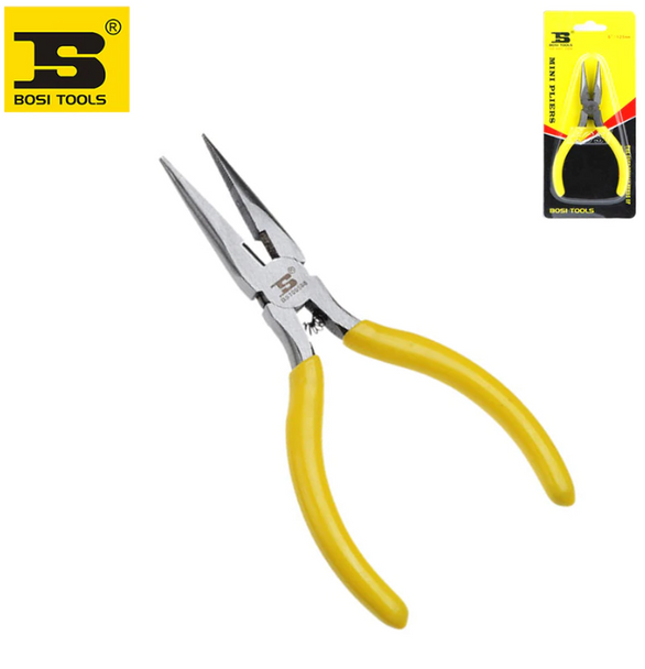 5" needle nose pliers with side cutter