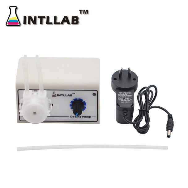 INTLLAB 12V DC DIY Peristaltic Liquid Dosing Pump 5~100 mL/min DP-385-100