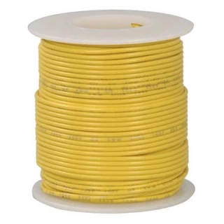 20 Awg Stranded Hook Up Wire- Yellow - 1 Metre