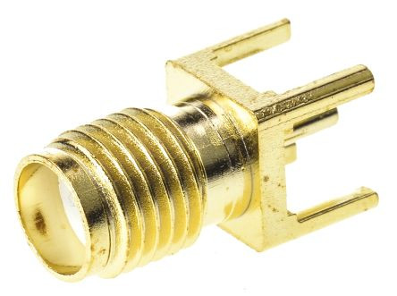 End Launch SMA Female RF connector