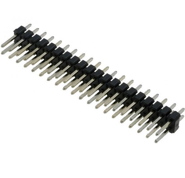 Header Pin Male Straight Double Row (Breakaway)