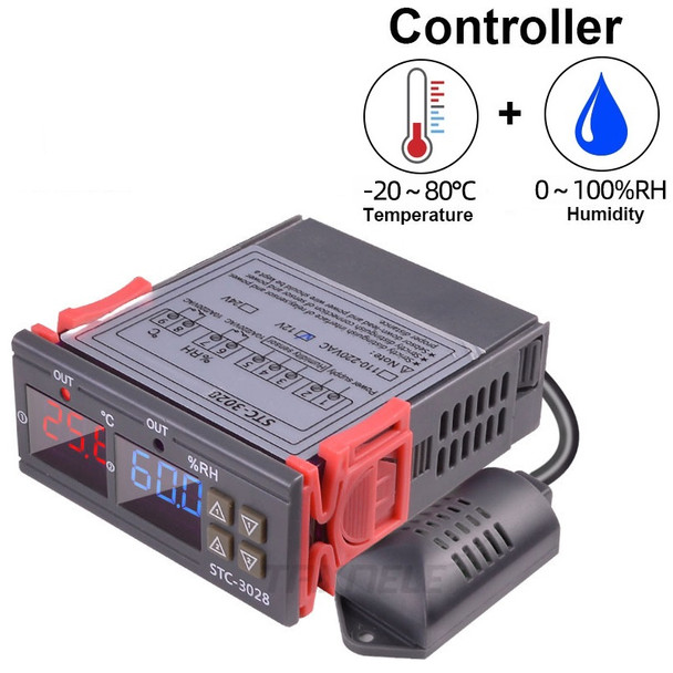 STC-3028 12V Digital Temperature Humidity Controller