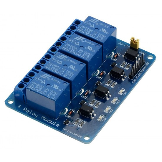 12V 4-Channel Relay Module with Optocoupler