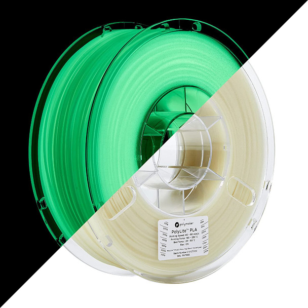 1.75mm 1Kg Green Glow In Dark Filament
