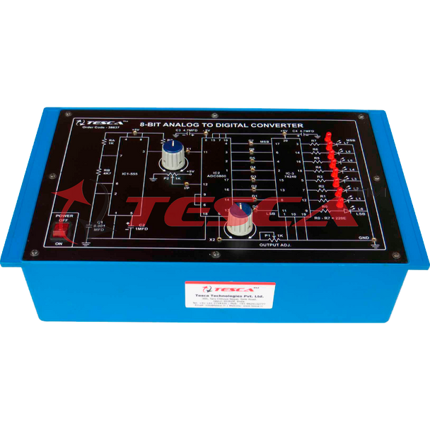 8-bit Analog to Digital Converter (A to D) (based on ADC 0800) Trainer - Order Code 38637