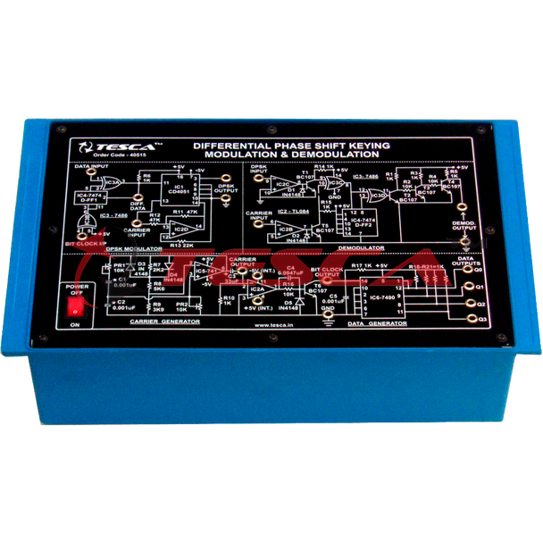 Differential Phase Shift Keying Modulation & Demodulation (DPSK) Trainer - Order Code 40515