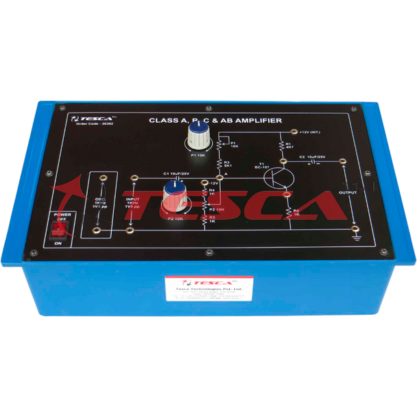 Class a, b, c & ab Amplifier with Power Supply