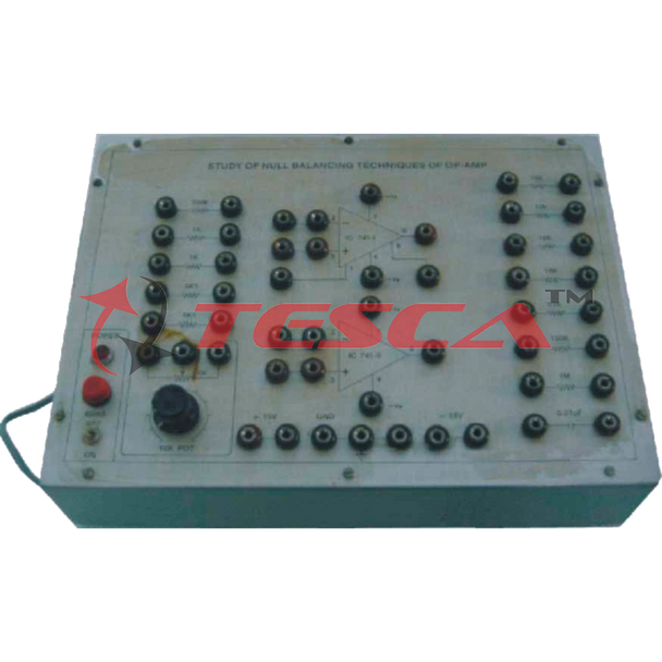 Study of Null-Balancing Techniques of OP-AMP with power supply - Order Code 36237