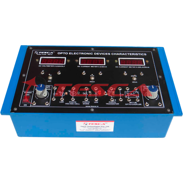 Opto electronic devices characteristics with power supply and 3 meters (2 Multirange) - Order Code 36212